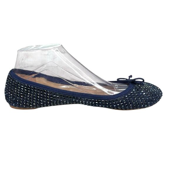 Tory Burch Women’s Rhinestone Blue Slip On Ballet Flats Size US 9 - Picture 4 of 10